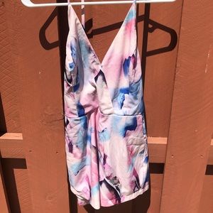 watercolor romper